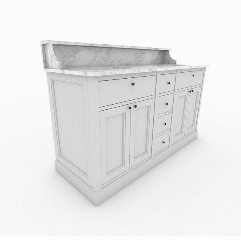 Dobbeltkommode Agnes Stormy Grey