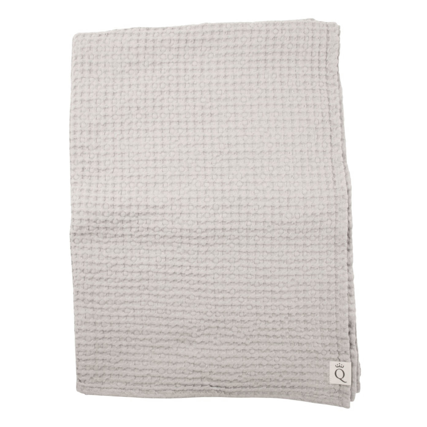 Vaffelhåndklæde Sandhammaren lysegrå 100x140 cm