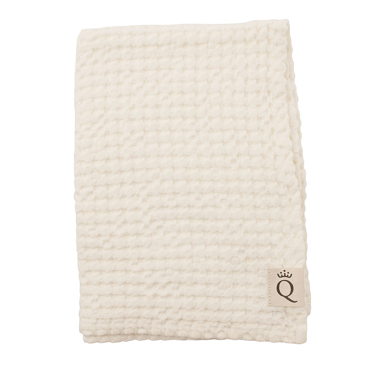 Vaffelbadehåndklæde Sandhammaren naturhvid 100x140 cm