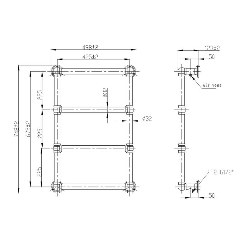 Sophia gammeldags håndklædetørrer