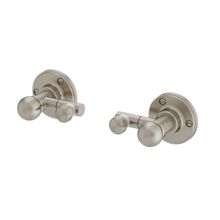 Burlington spegelfäste 1850 i matt nickel, 2-pack