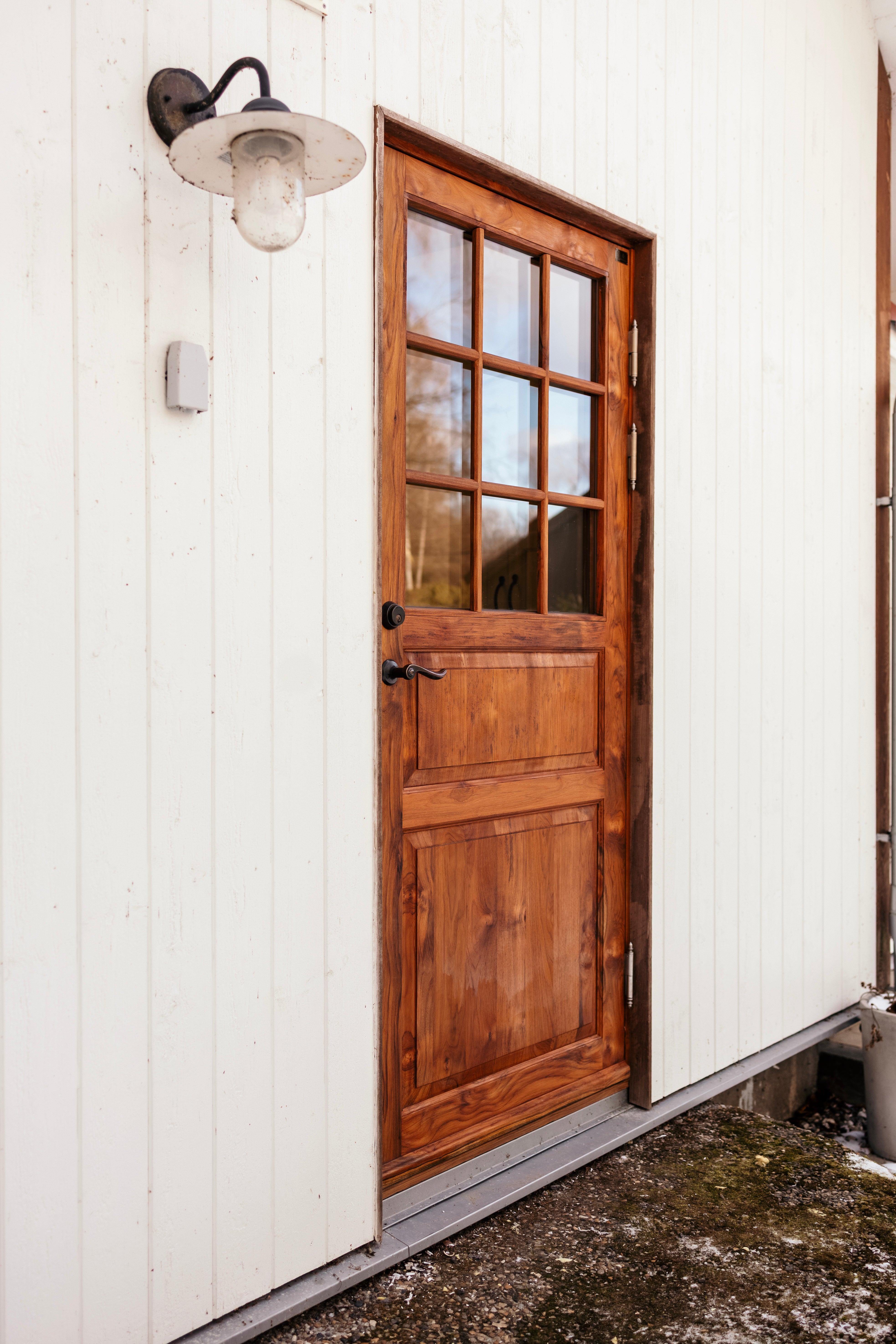 Kivik enkeldörr oljad teak 980x2080 mm