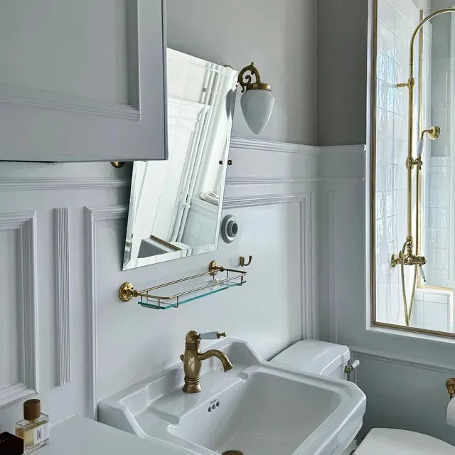 Haga glashylde af messing