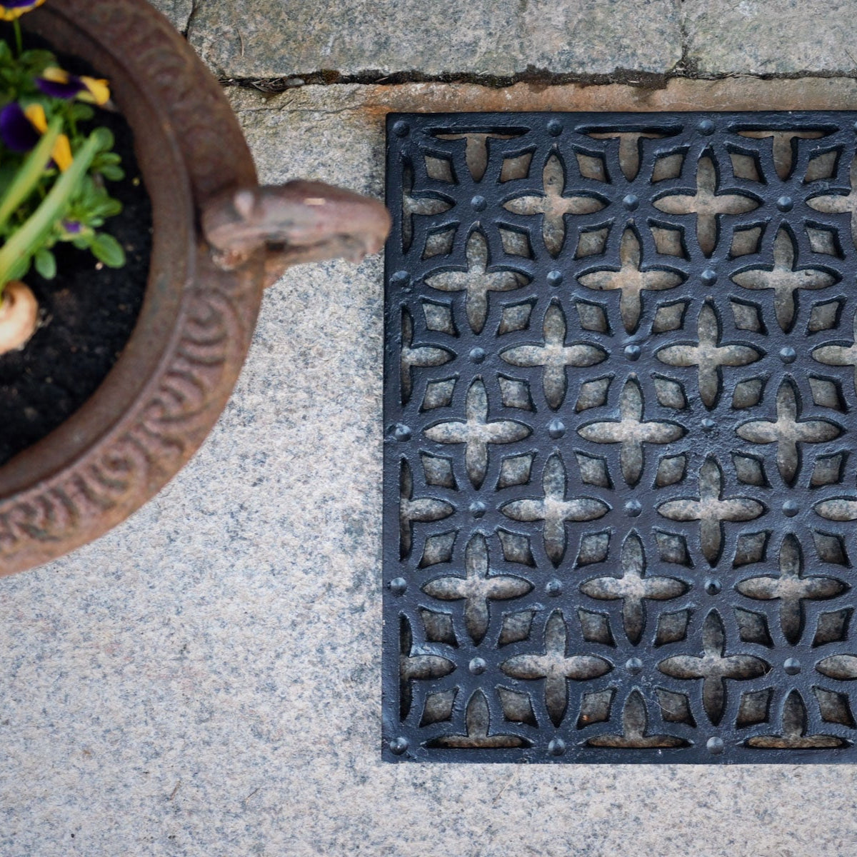 Fodskraber halvcirkel støbejern