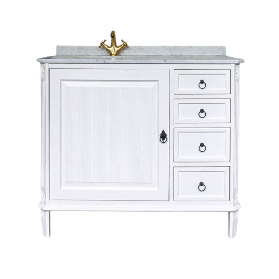 Fredman Kommode enkel antikhvid