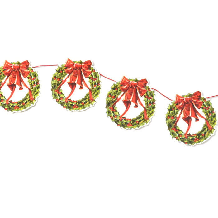 Girlang Julkrans med glitter