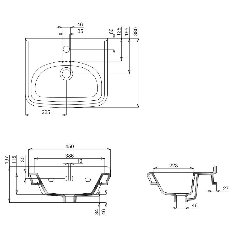 Handfat Burlington Guild 45 cm