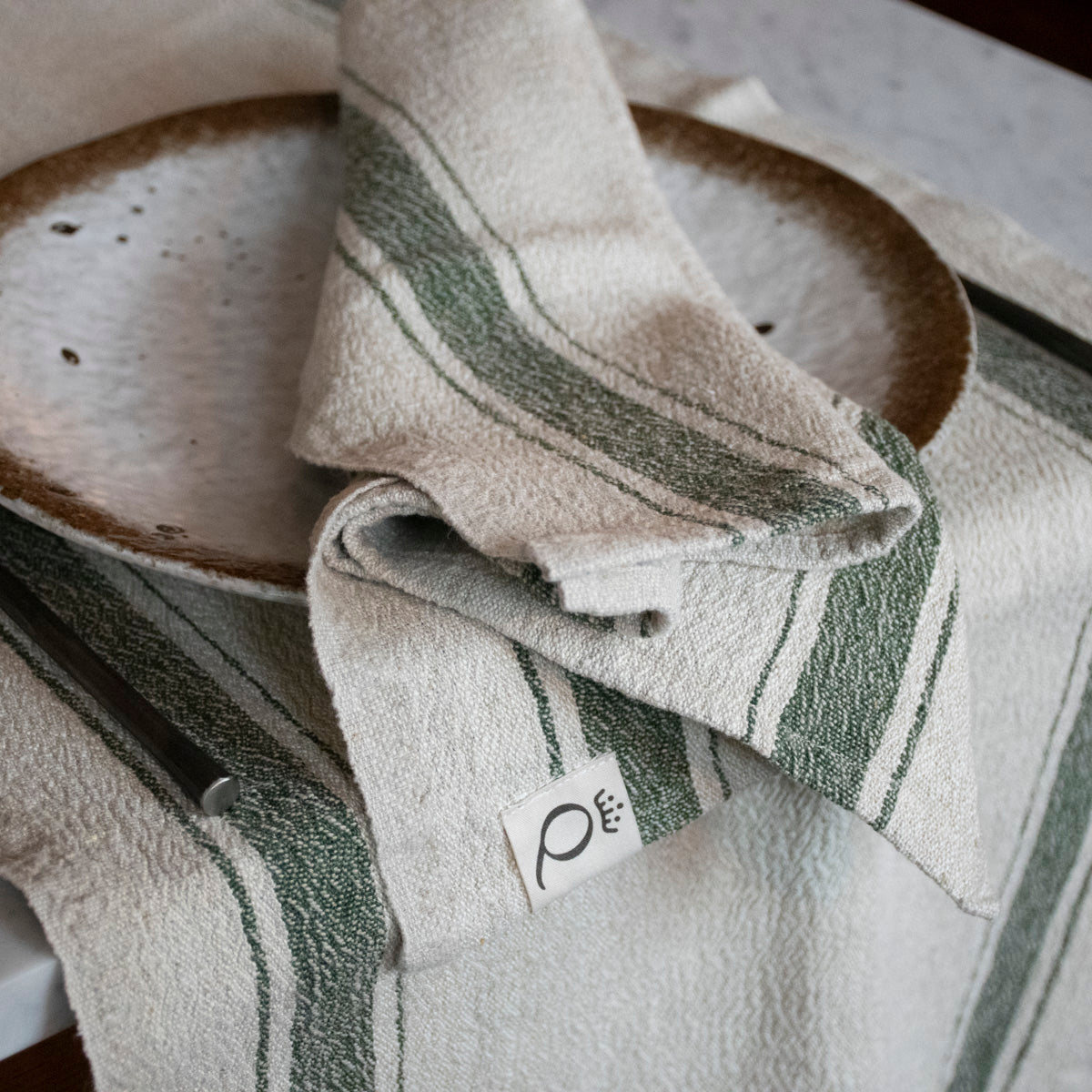 Løber Hörte natur/grøn 40x200