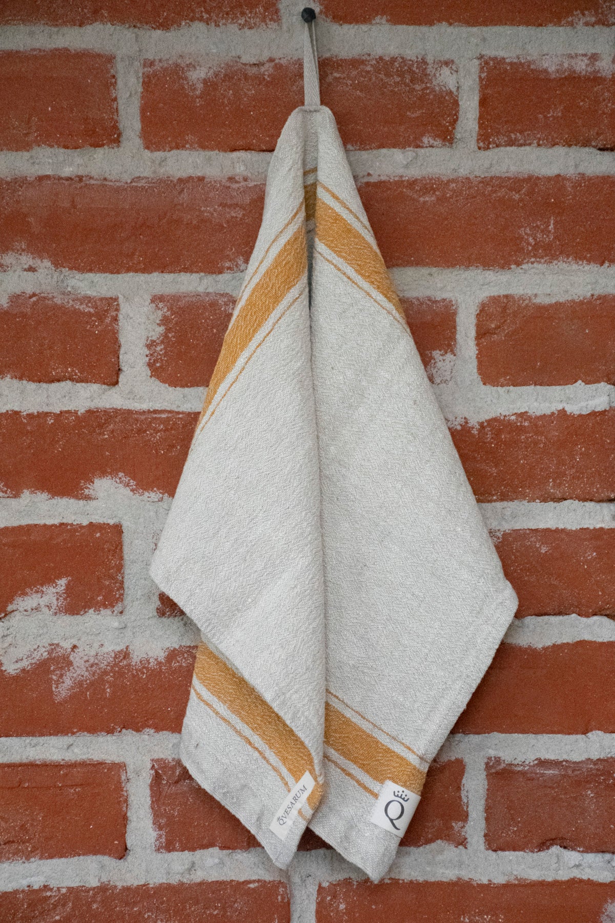 Køkkenhåndklæde Hörte natur/okre 40x65 cm