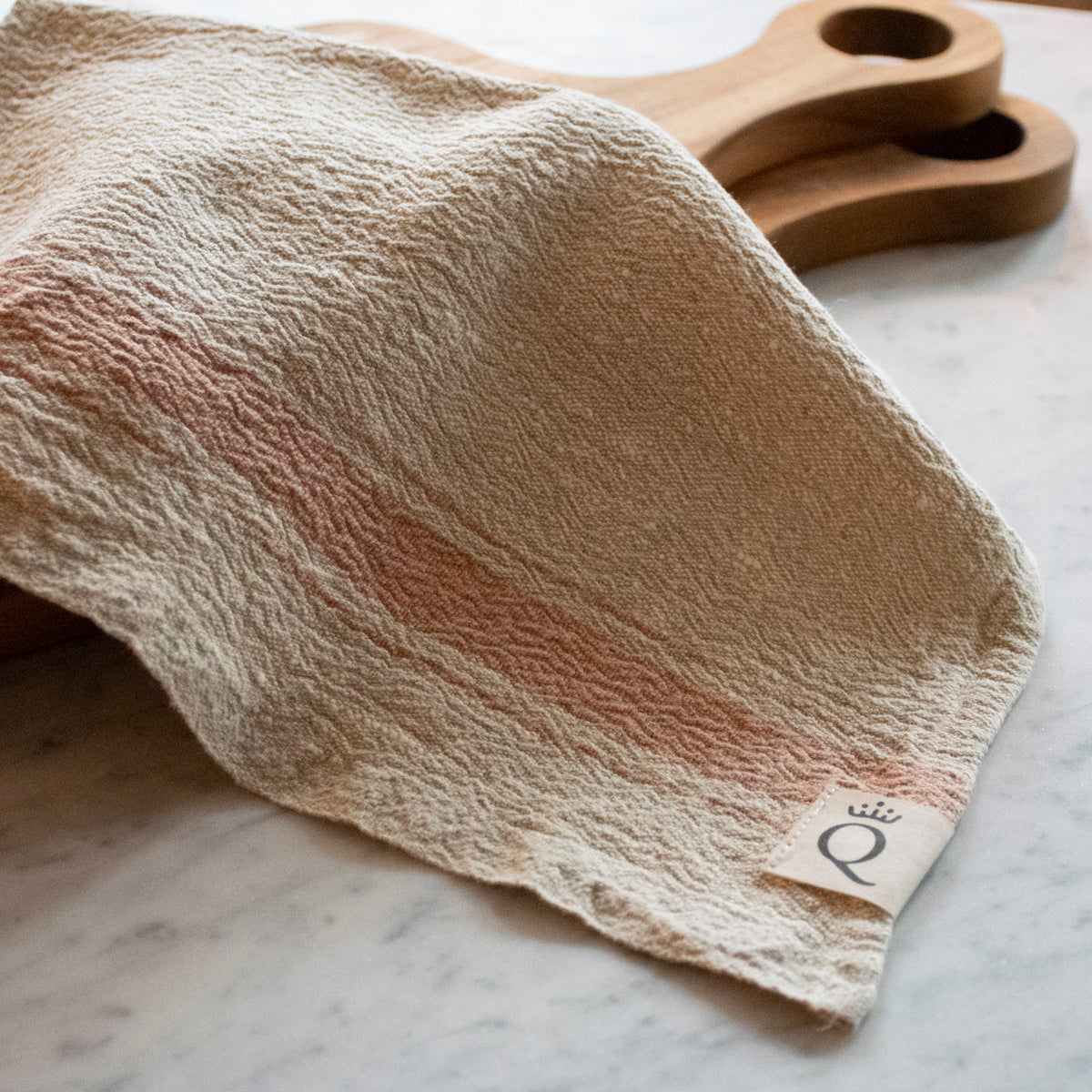 Køkkenhåndklæde Heard natur/okker 40x65 cm