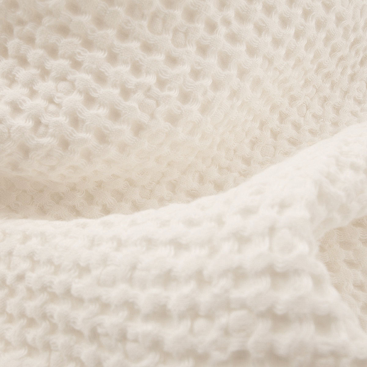 Vaffelhåndklæde Sandhammaren naturhvid 50x70 cm