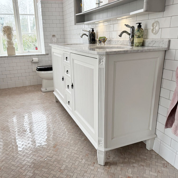 Vaskeskab Fredman Dobbel antikhvid