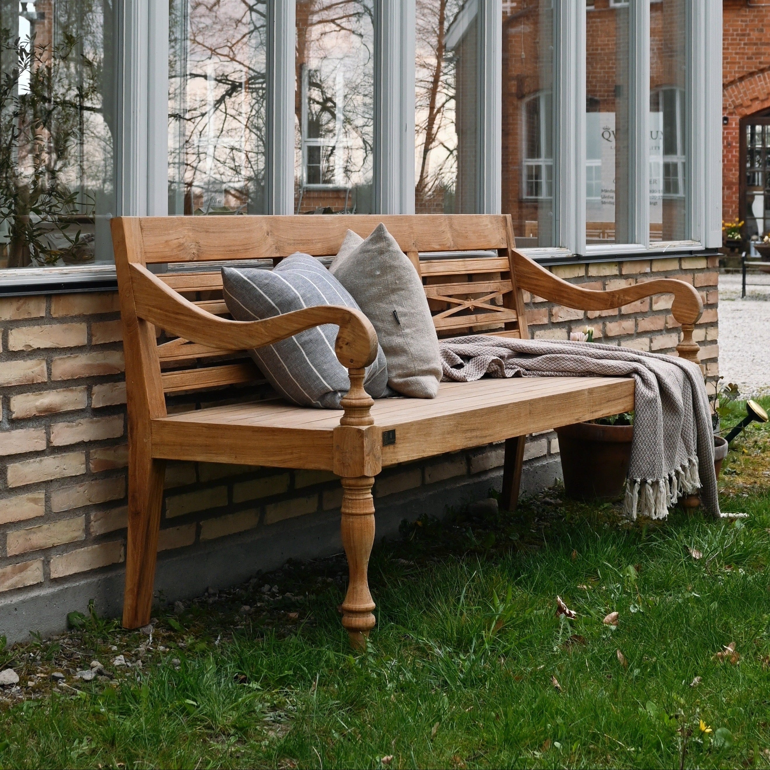 Vintage trädgårdssoffa teak Karin