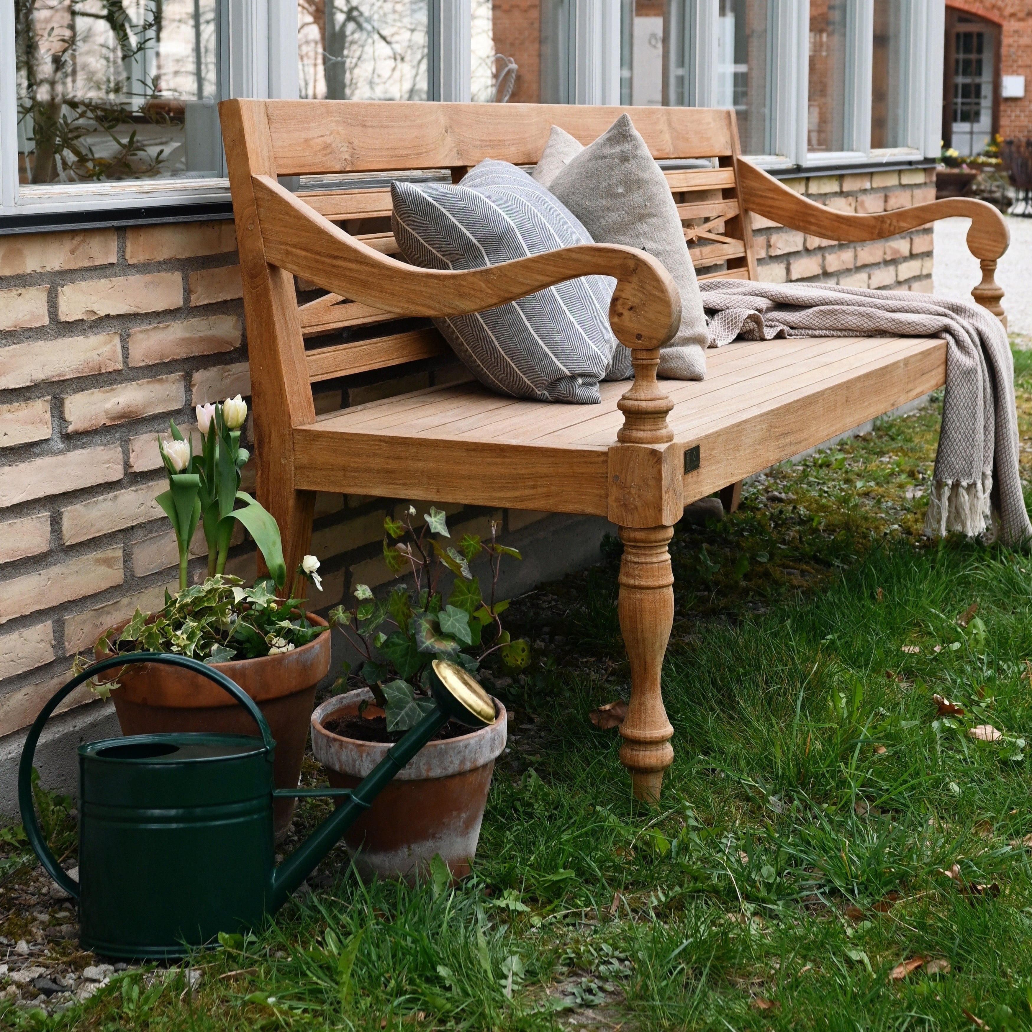 Vintage trädgårdssoffa teak Karin