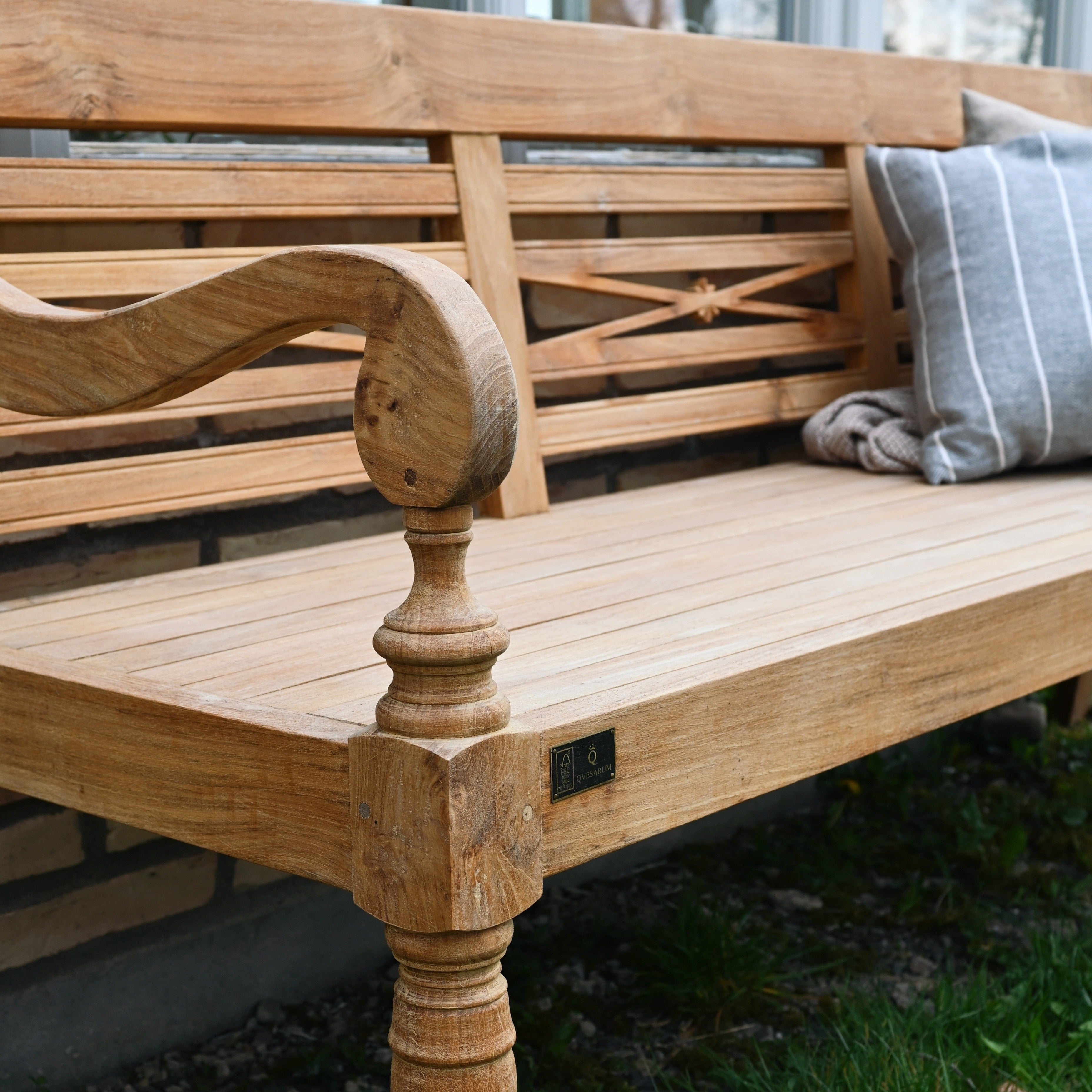 Vintage trädgårdssoffa teak Karin