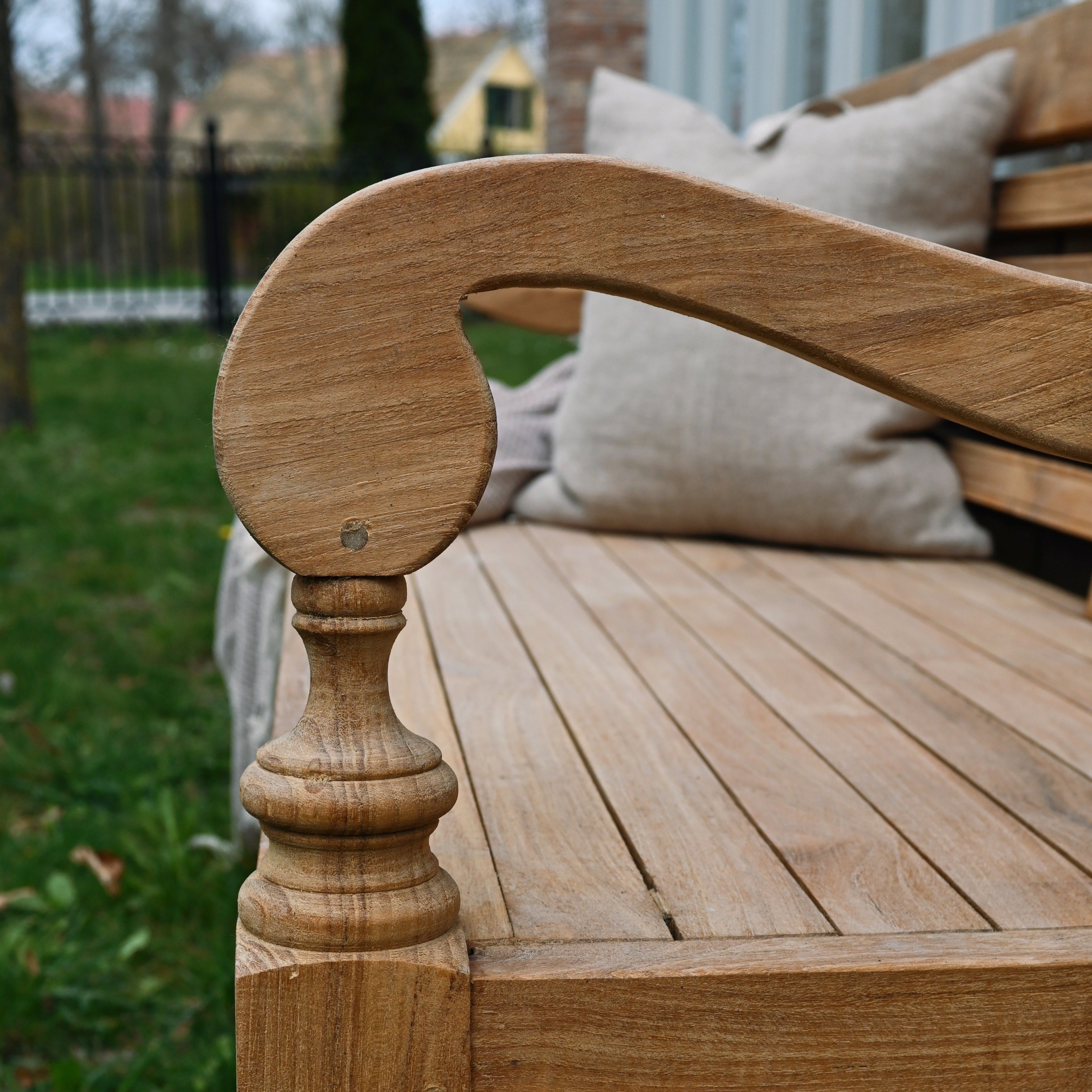 Vintage trädgårdssoffa teak