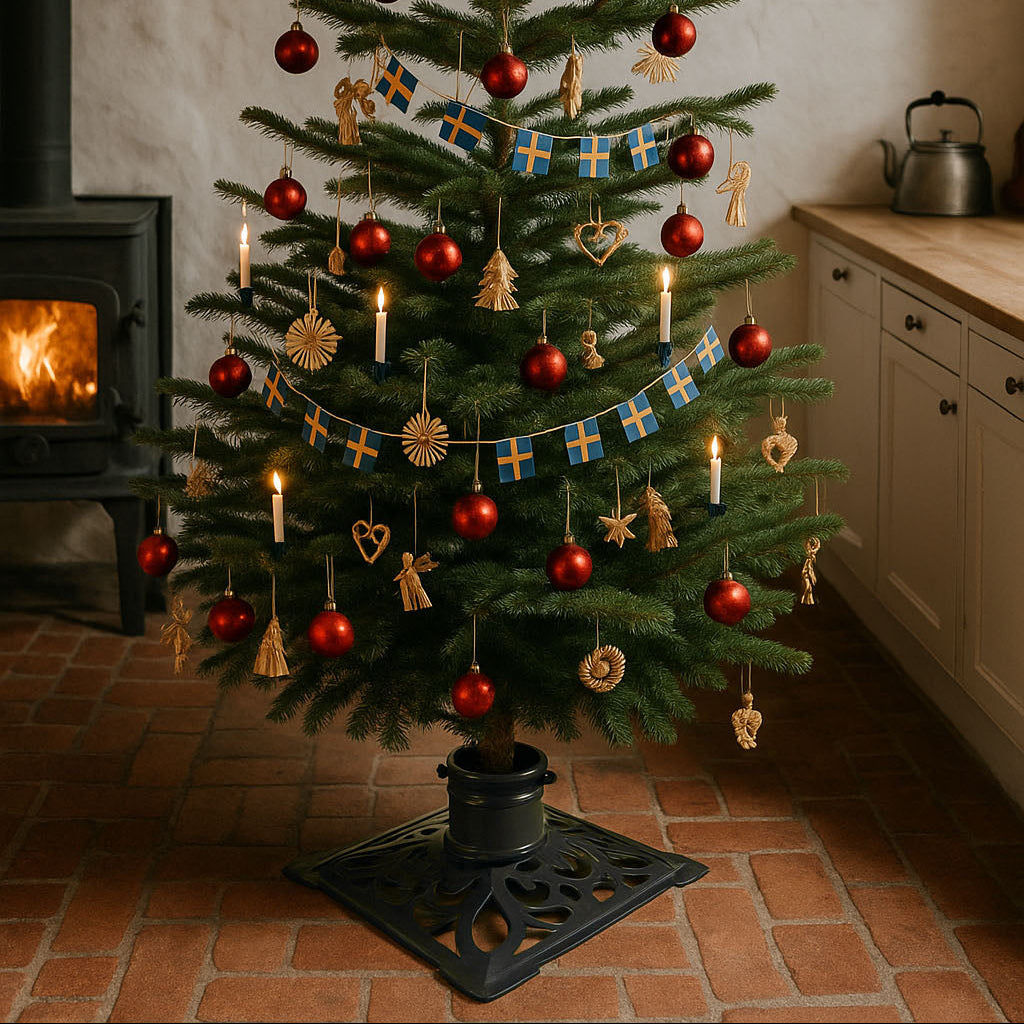 Julgransfot Eva svart