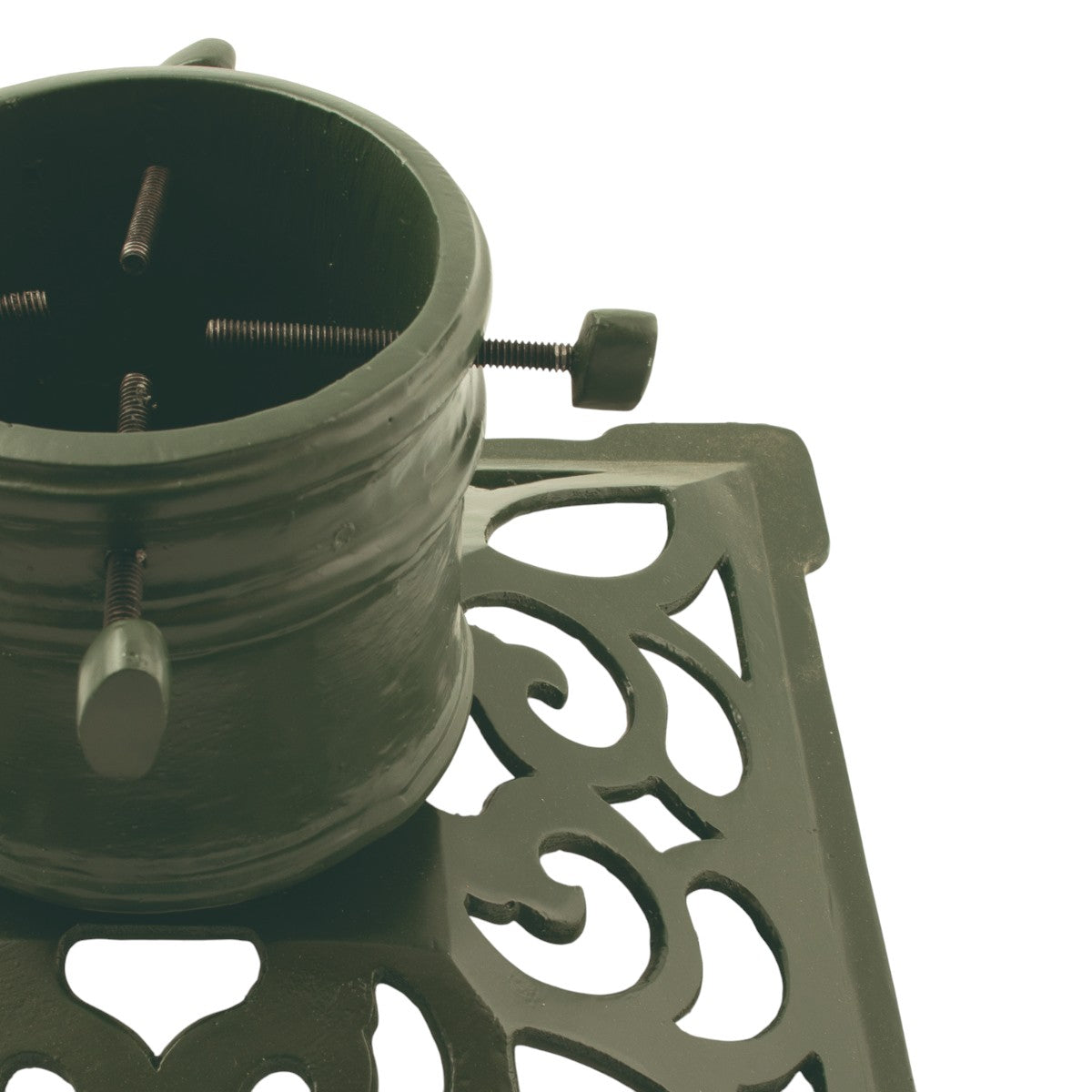 Juletræsfod Eva grøn aluminium