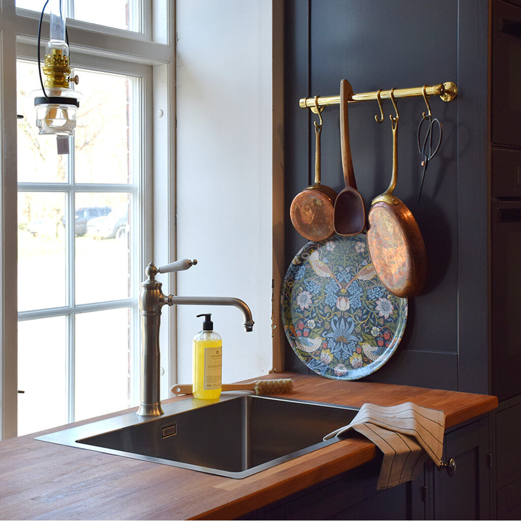 Køkkenstang Messing 1000 mm