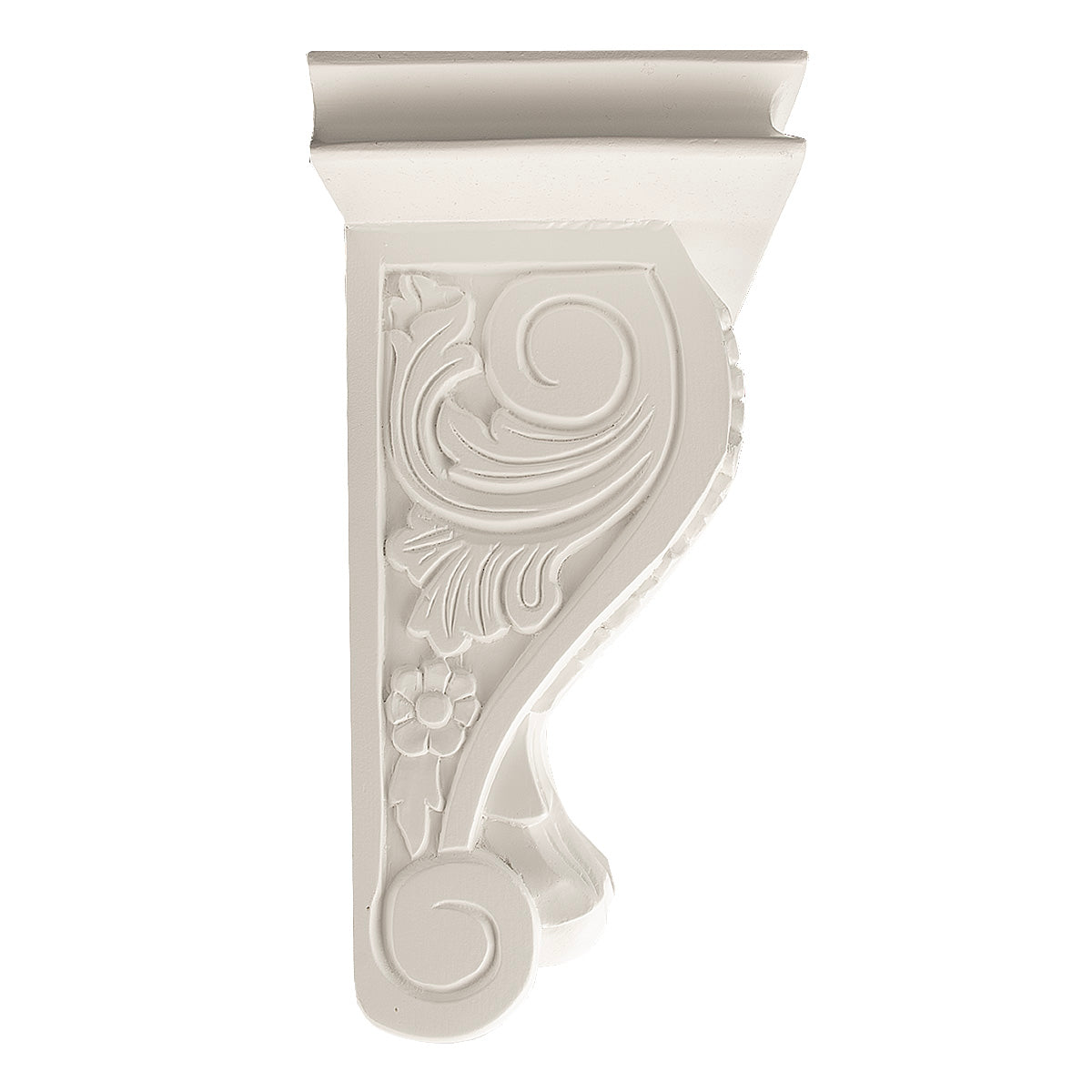 Konsol med hylde antik hvid