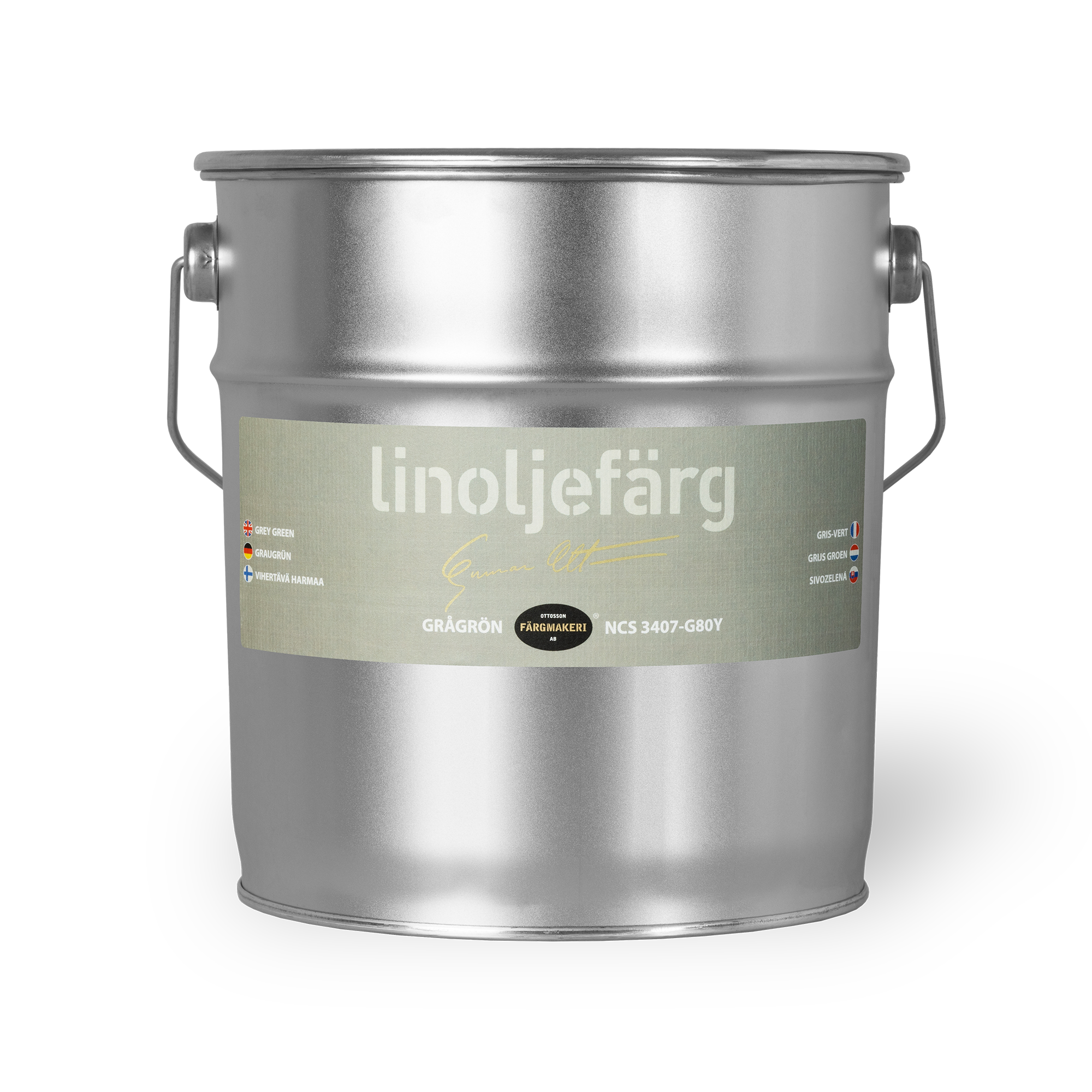 Grågrøn Linoliemaling Ottossons