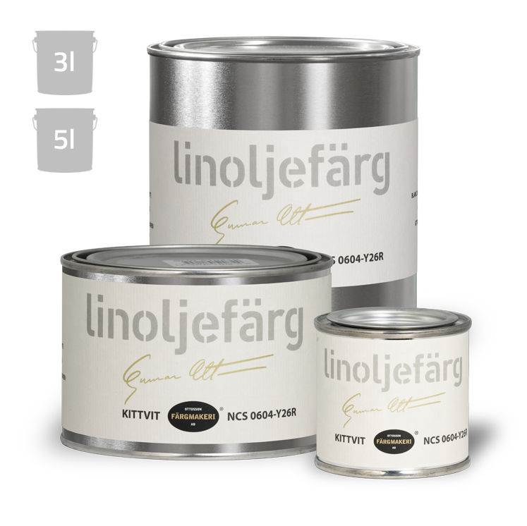 SætHvid Linoliefarve Ottossons