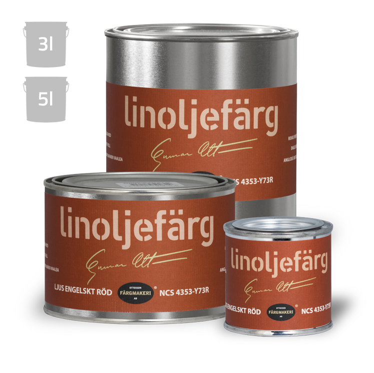 Lys Engelsk Rød Linoliefarve Ottossons