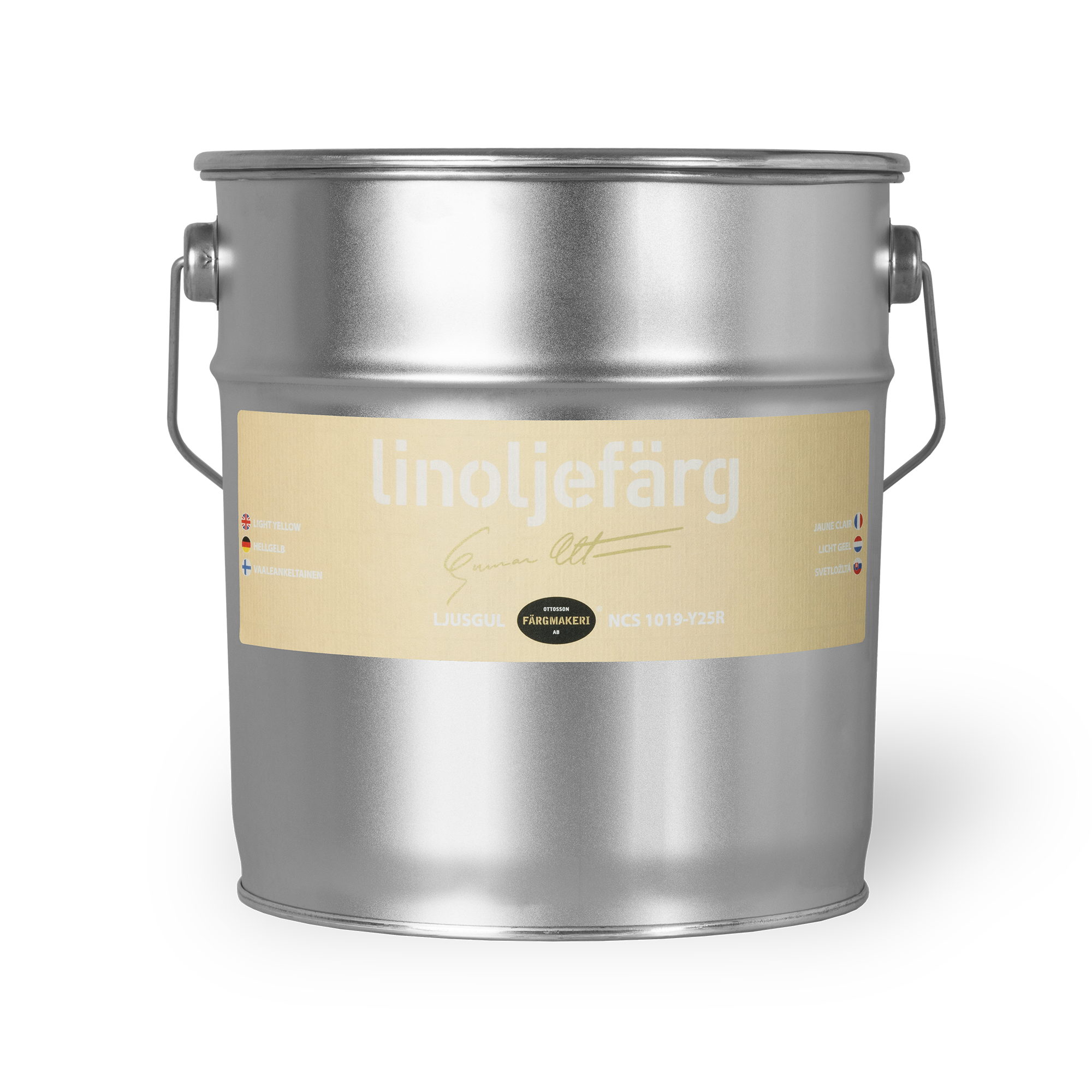 Lysegul Linoliefarve Ottossons