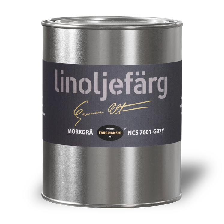 Mørkegrå Linoliefarve Ottossons