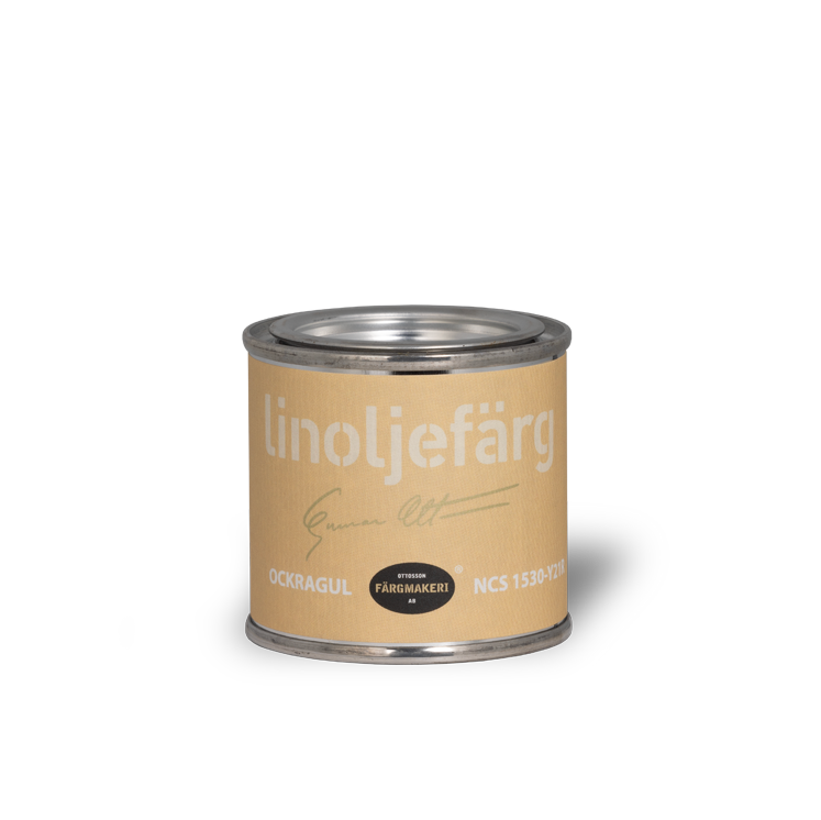 Okkergul linoliefarve Ottossons