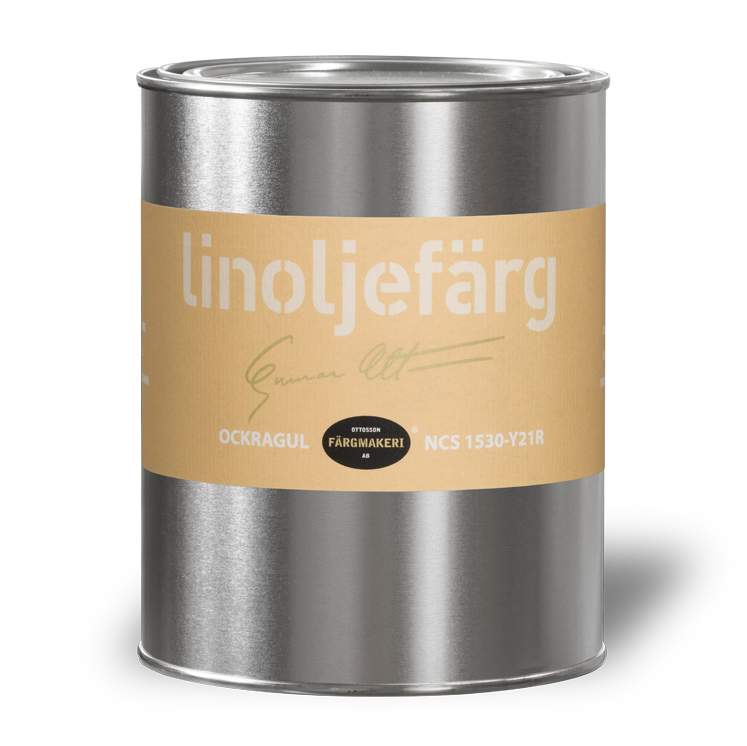 Okkergul linoliefarve Ottossons