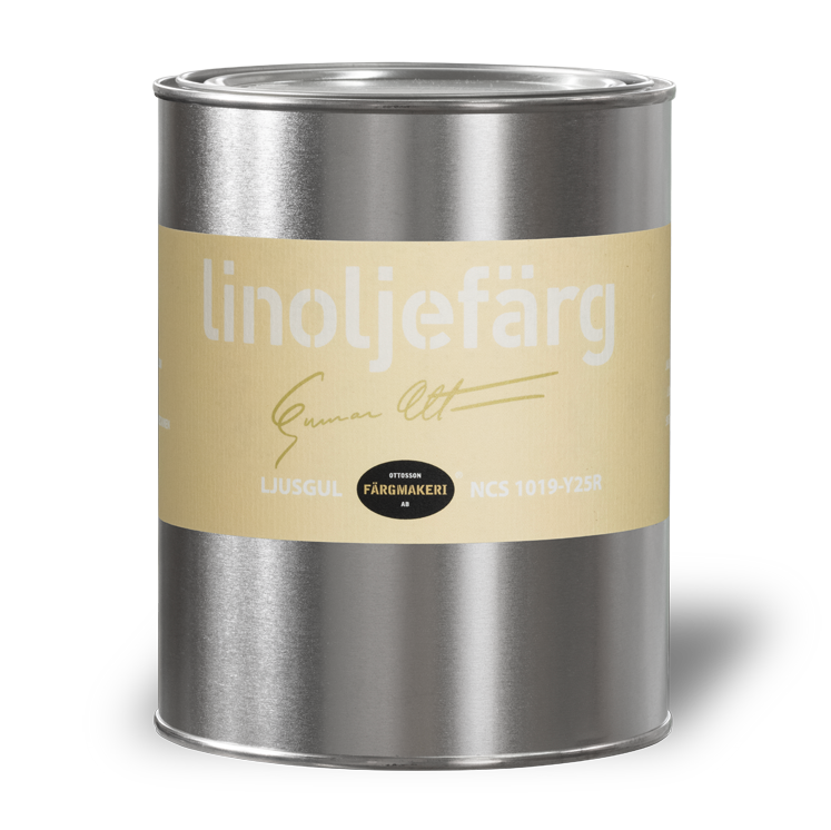 Lysegul Linoliefarve Ottossons