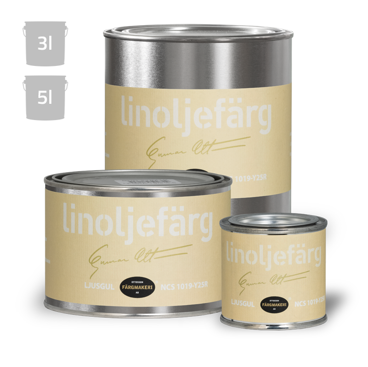 Lysegul Linoliefarve Ottossons