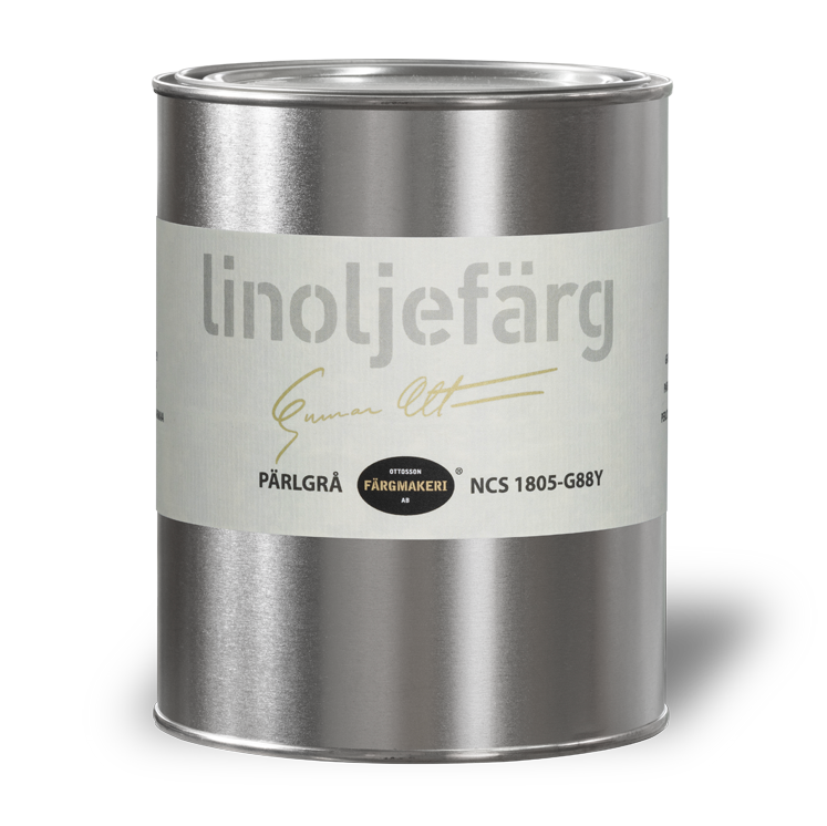 Perlegrå linoliemaling Ottossons
