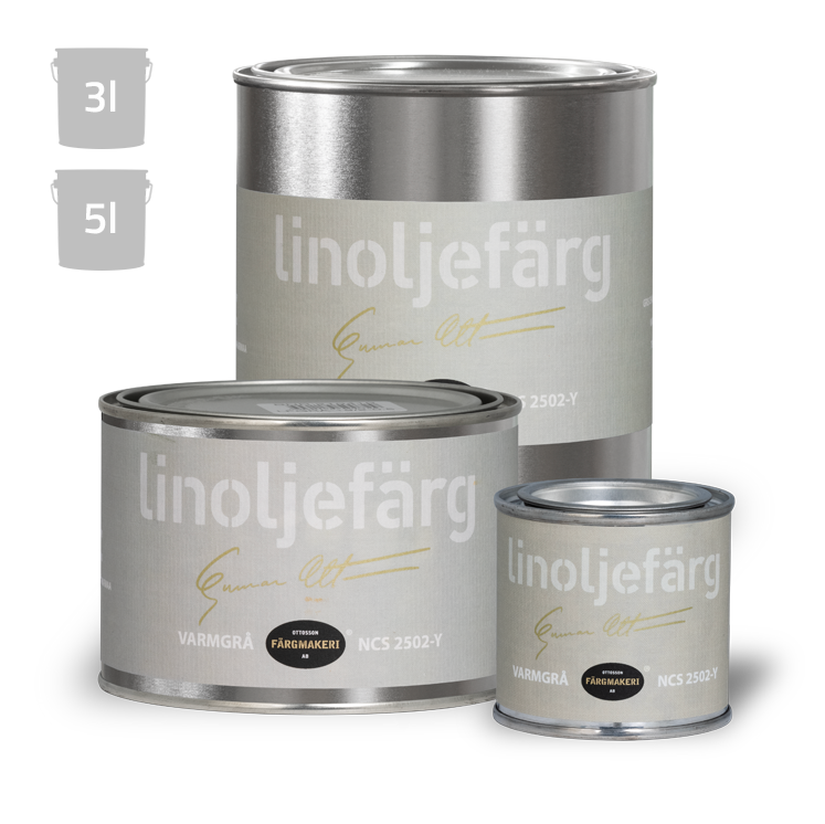 Varmgrå Linoliefarve Ottossons