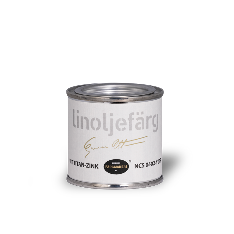 Hvid Titan-zink linoliemaling Ottossons