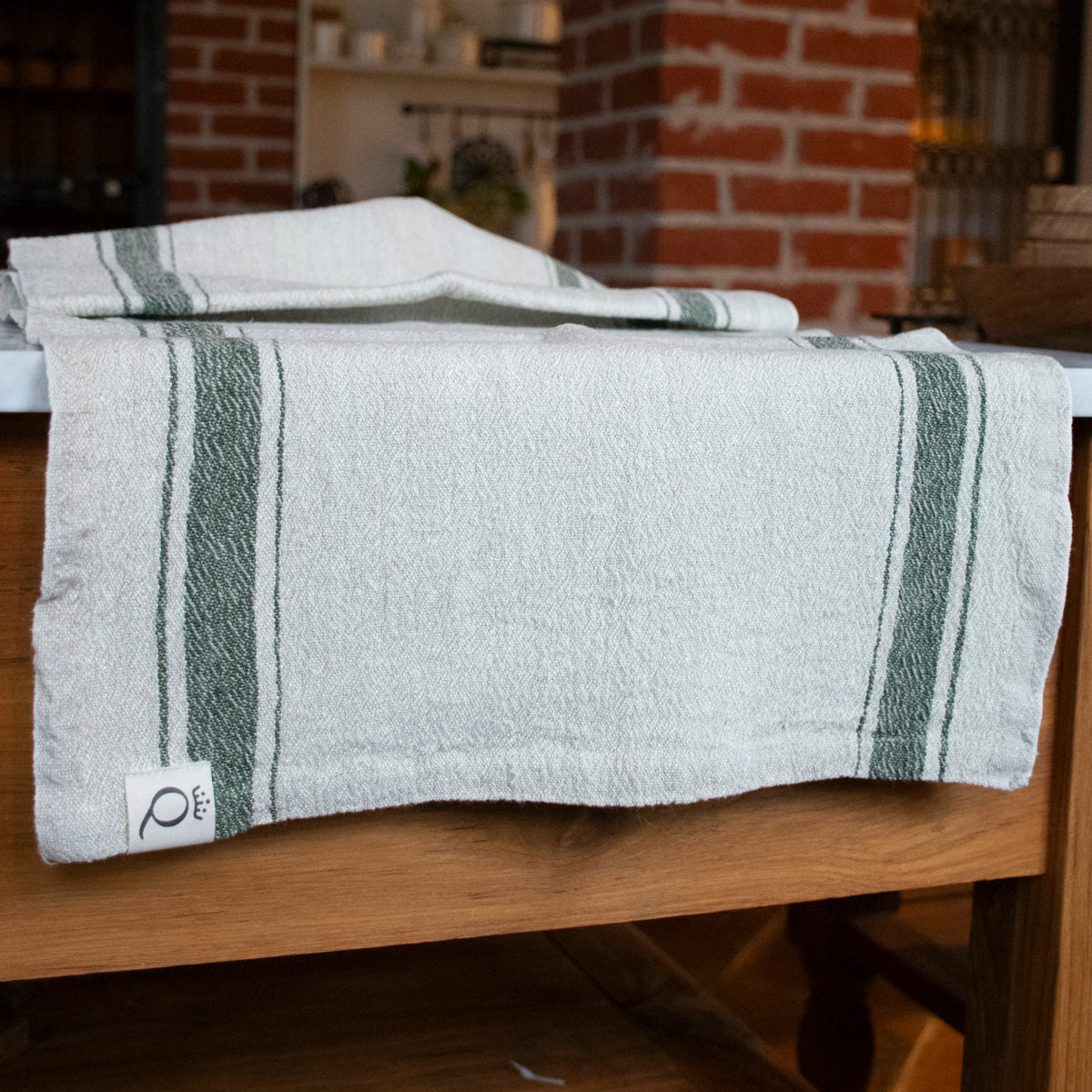 Løber Hörte natur/grøn 40x200