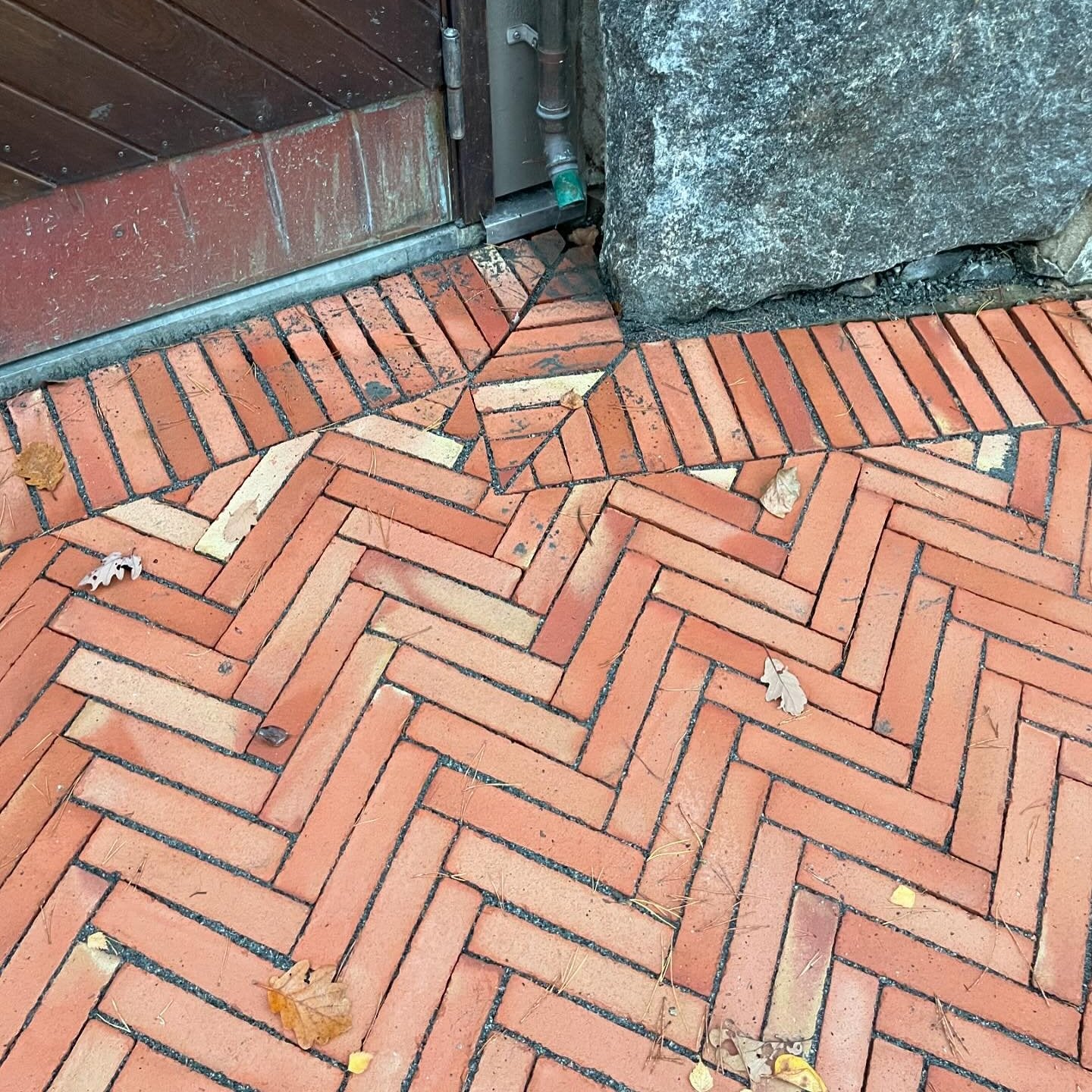 Belægningstegl sildeben rød