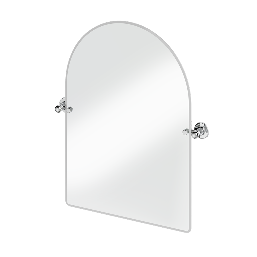 Burlington spegel bågformad 75x55cm med väggfästen