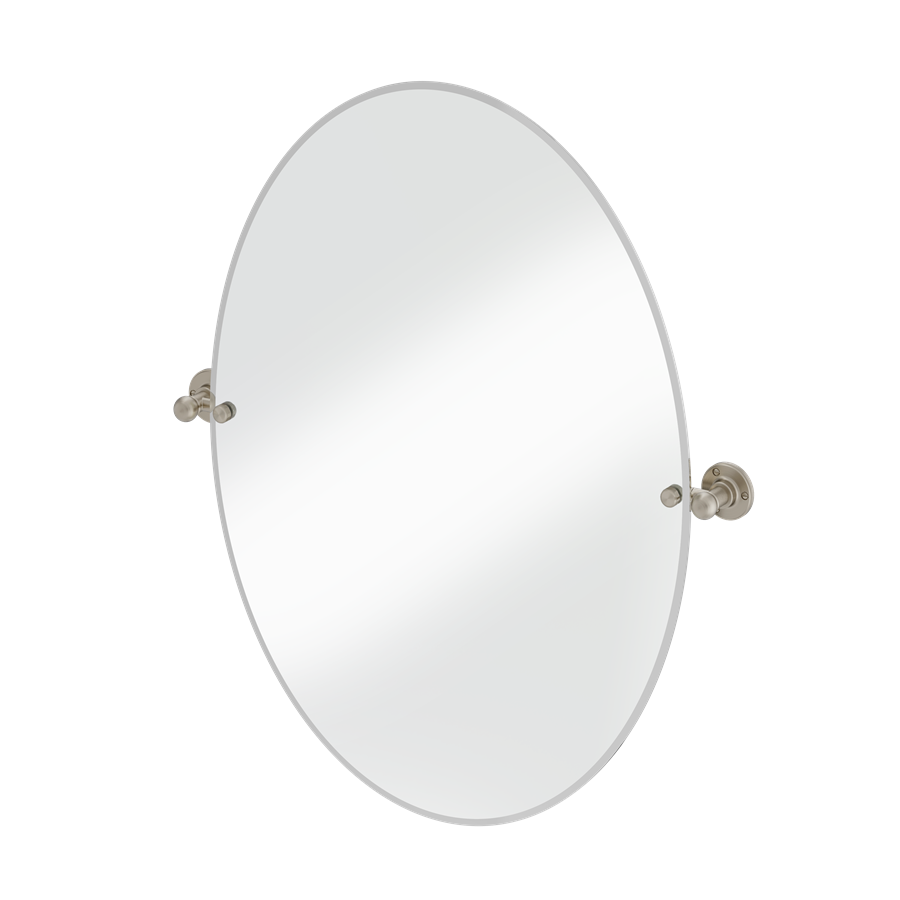 Burlington spegel oval 60x80cm med väggfästen