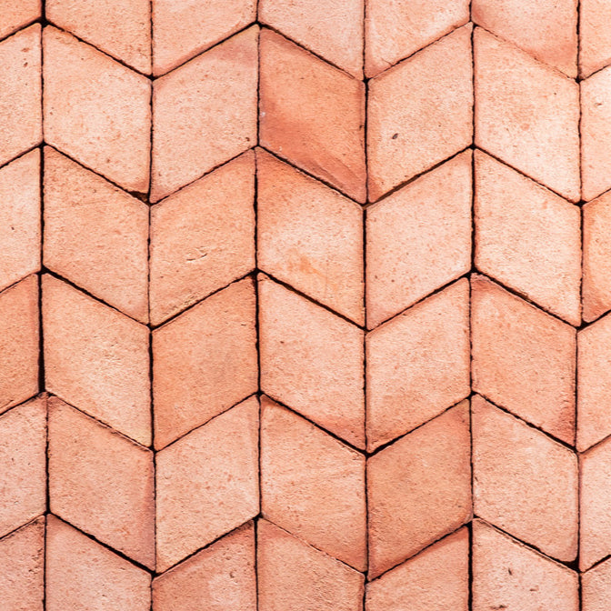 Terracotta gulv rombe