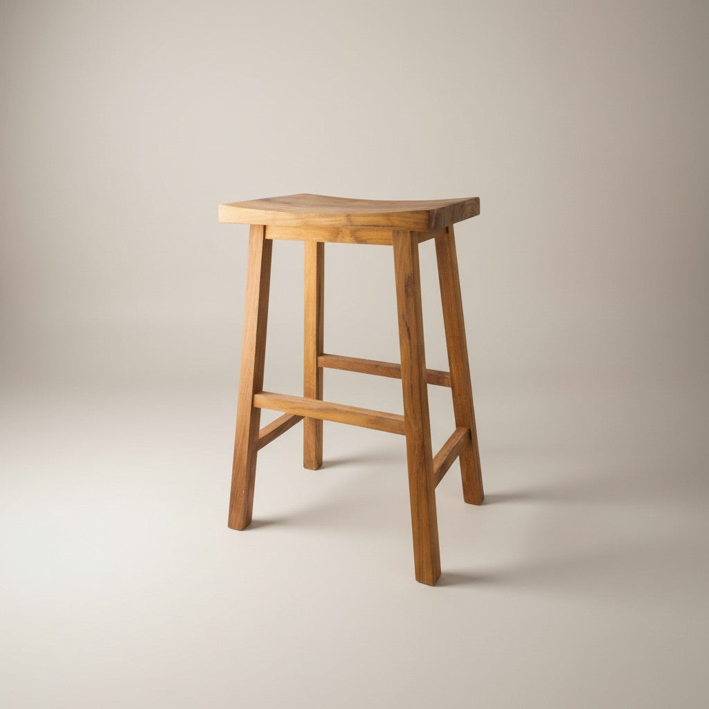 Barstol Adam i Teakholz