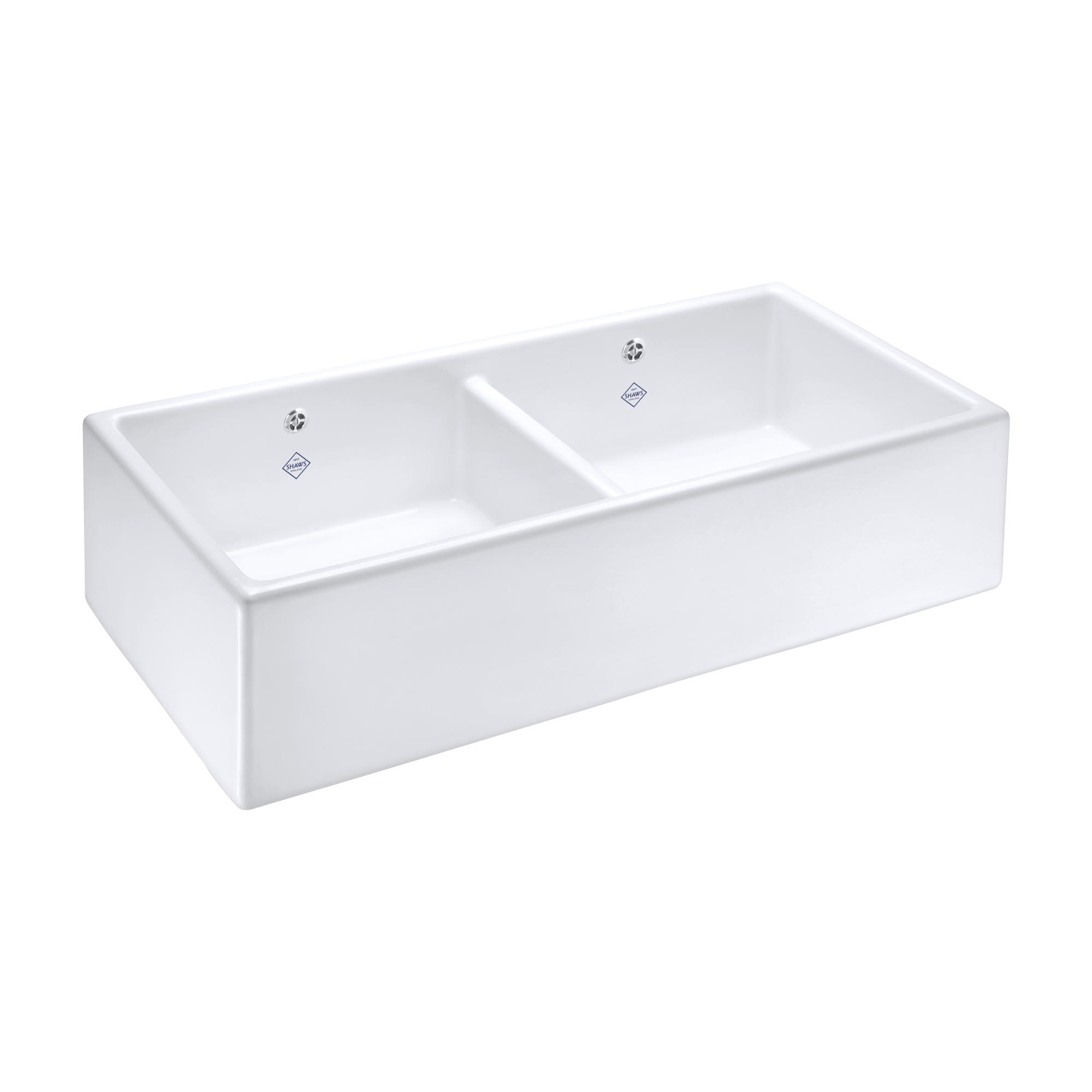 Shaws Classic Shaker 900 porcelæn dobbelt vask