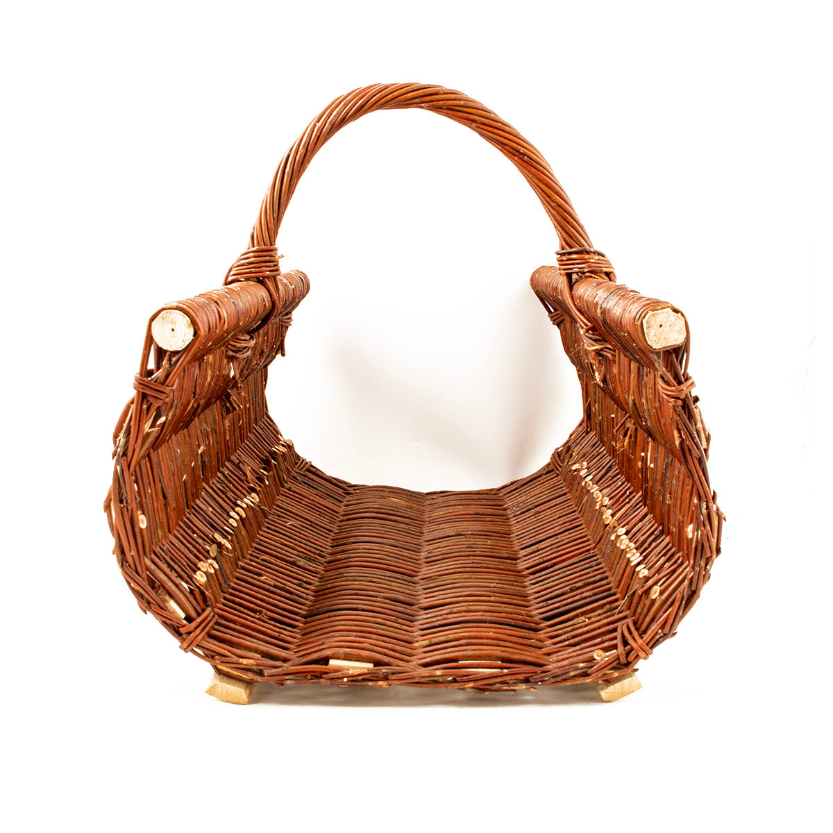 Brændekurv flettet pil