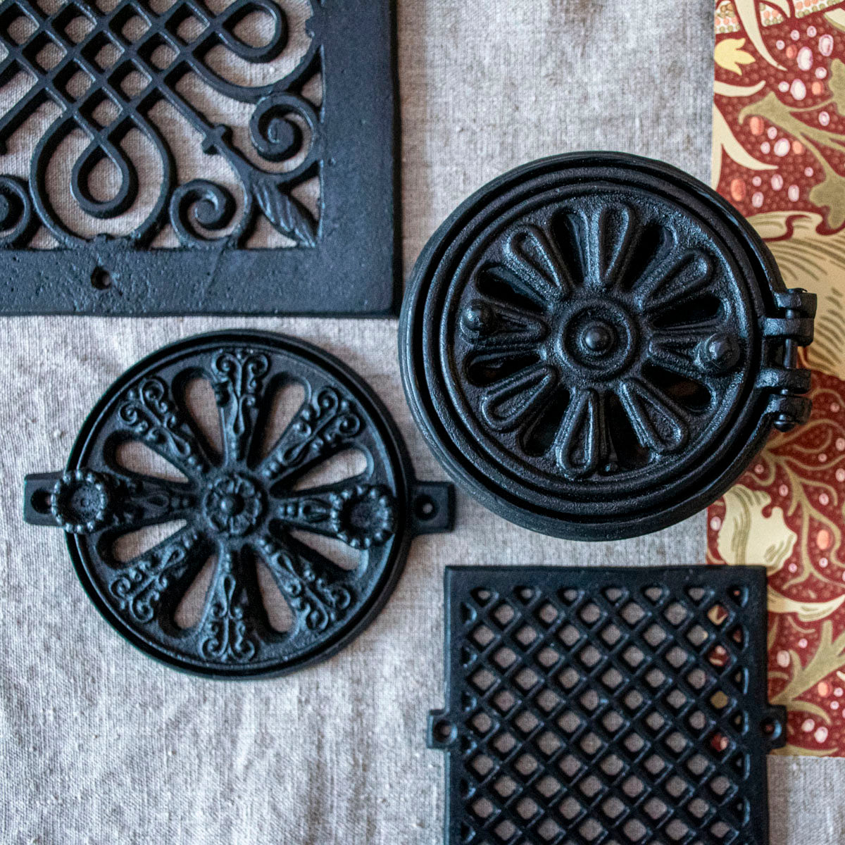 Ventilationsrist Ornamenteret 222 x 222 mm