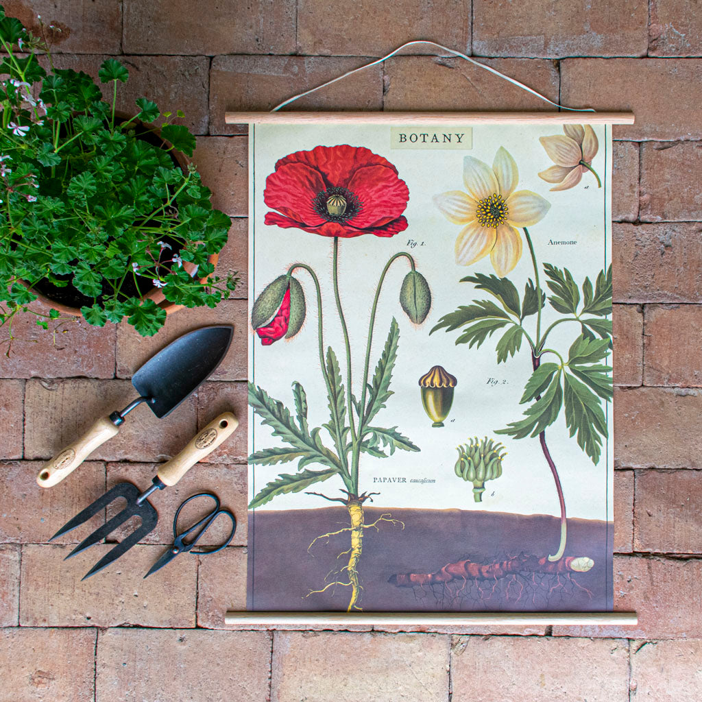 Vintage-Posteraufhänger aus Teakholz