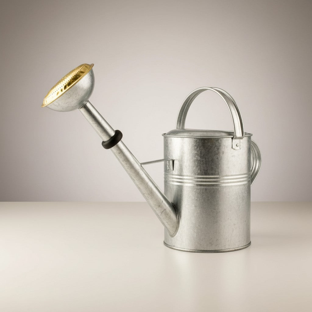 Gießkanne aus Zink und Messing 5L