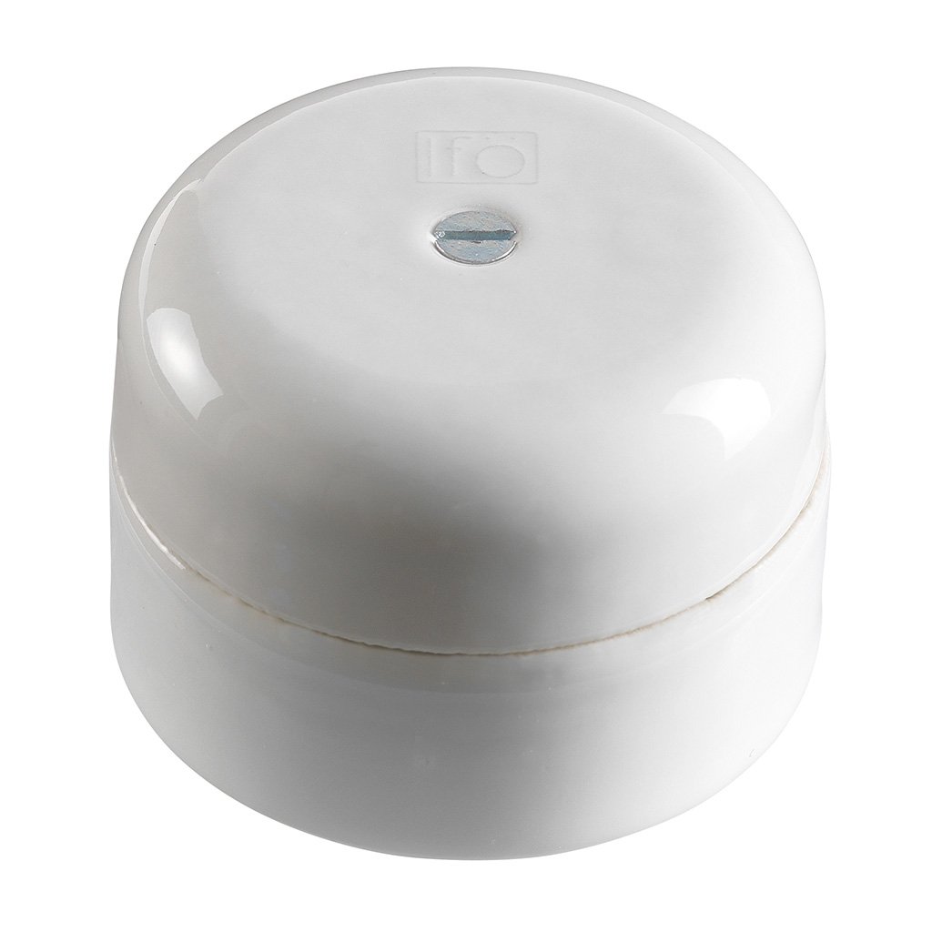 Samledåse Rund Mindre Hvid