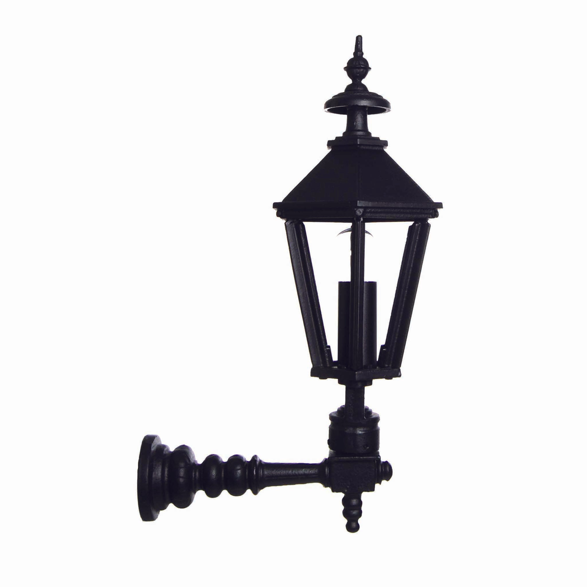 Lykthus 6-kantigt litet rakt fäste Kulturbelysning