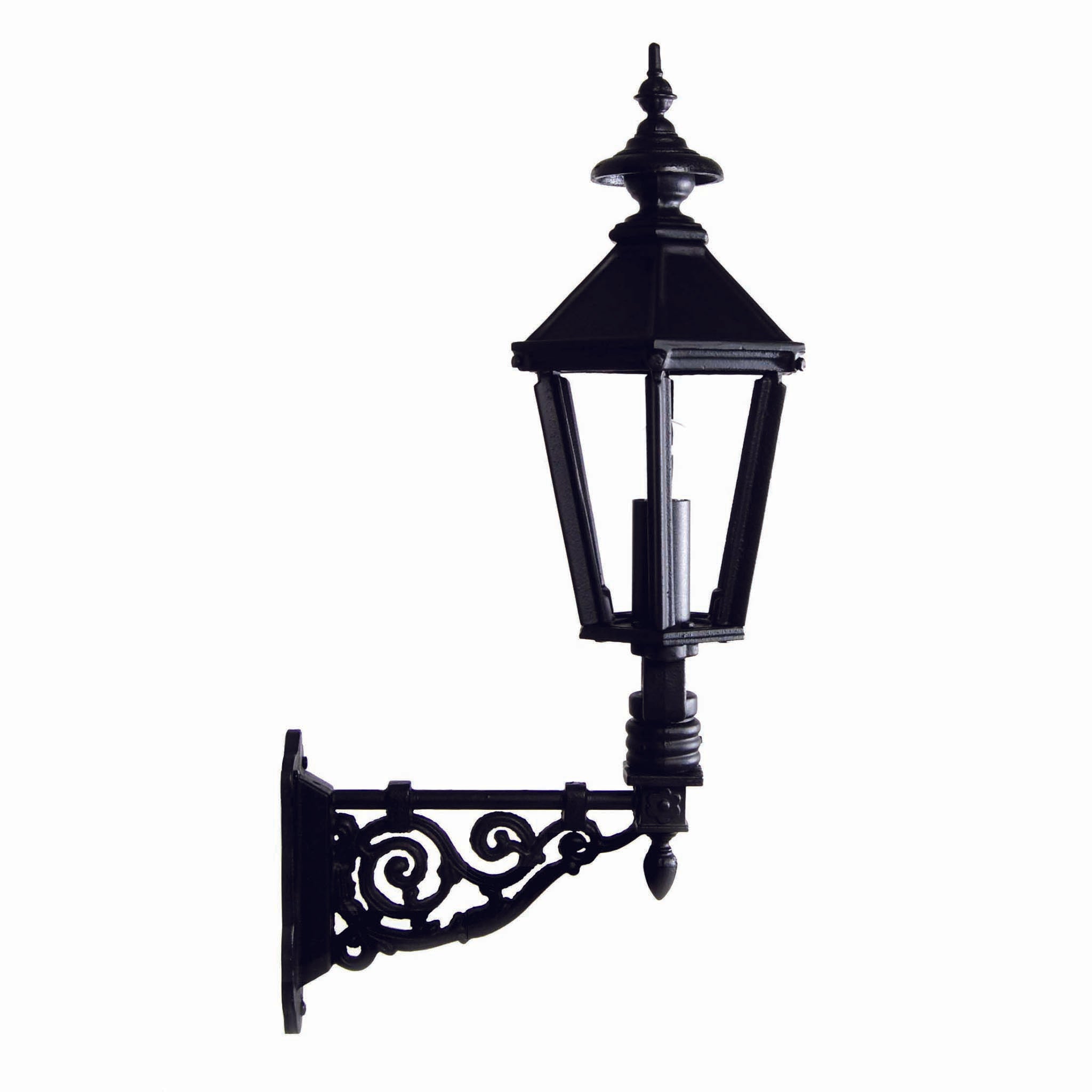 Kulturbelysning Lanternehus 6-sidet mellem vægbeslag ornamenteret